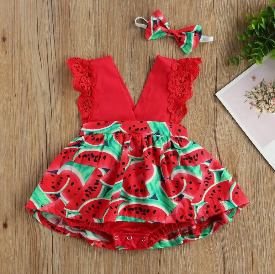 Baby Watermelon Bodysuits Girls