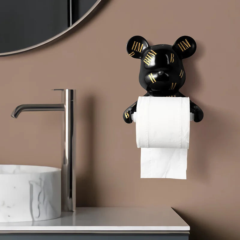 Resin Bear Rall Paper Towel Holder