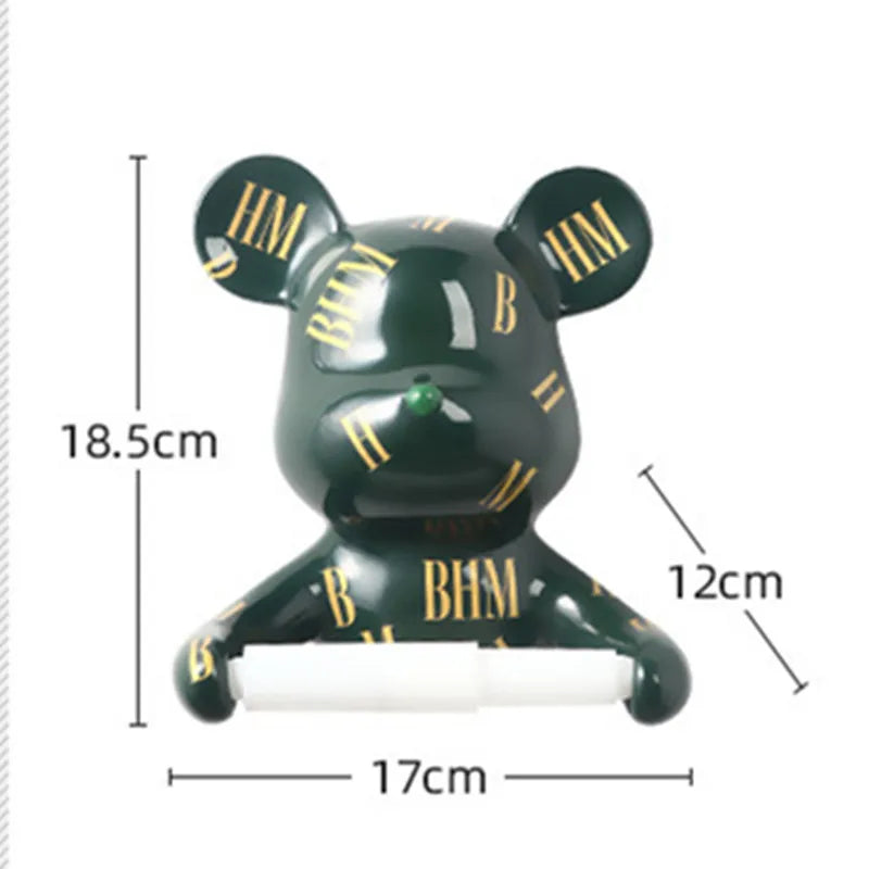 Resin Bear Rall Paper Towel Holder