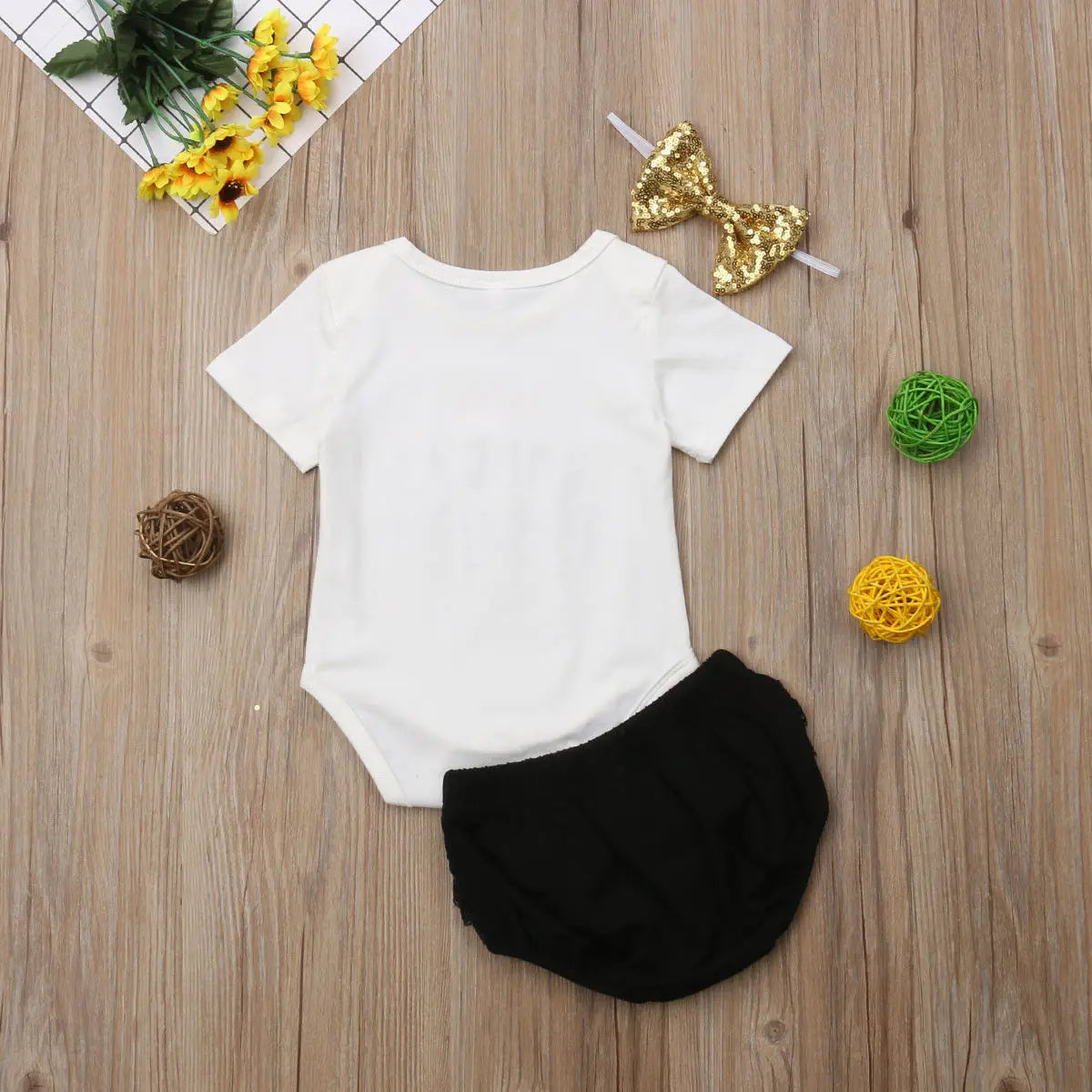 3PCS Cute Newborn Baby Girl