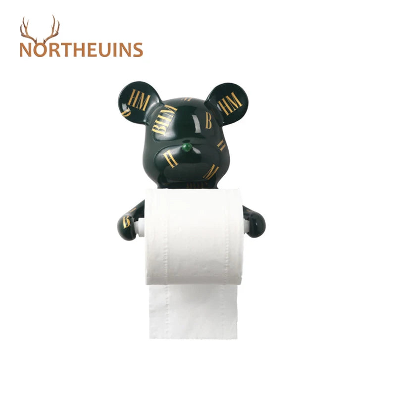 Resin Bear Rall Paper Towel Holder