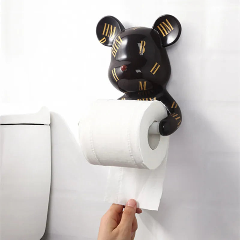 Resin Bear Rall Paper Towel Holder