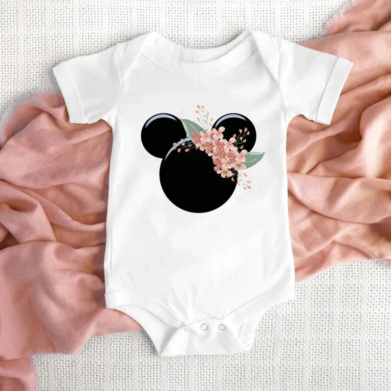 100% Cotton Babies Clothes Minnie Mouse Head New Born