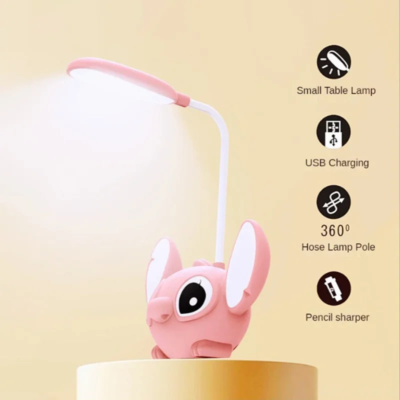 Led Lilo & Stitch Desk Lamp With Pencil