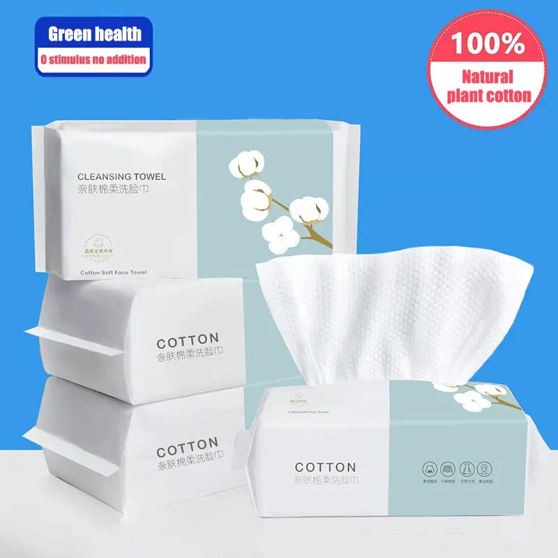 100 Pumps Thickened Disposable Face Towel 100Cotton Soft