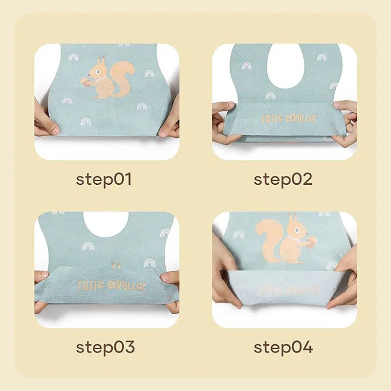 Kids Disposable Baby Bibs Baby