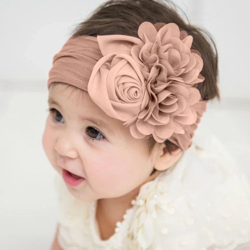 Kids Headwear Soft Stretch Flower