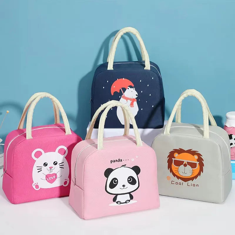 Cartoon Lunch Bags for Children Thermal Insulated