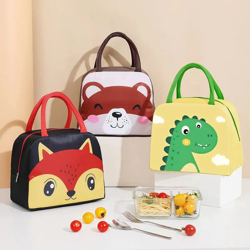 Cartoon Lunch Bags for Children Thermal Insulated