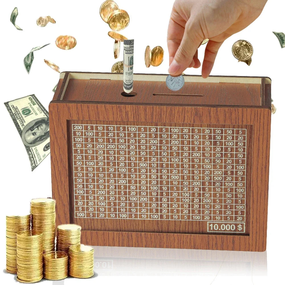 Cash Boxes with Savings Goals and Figures 3000/10000