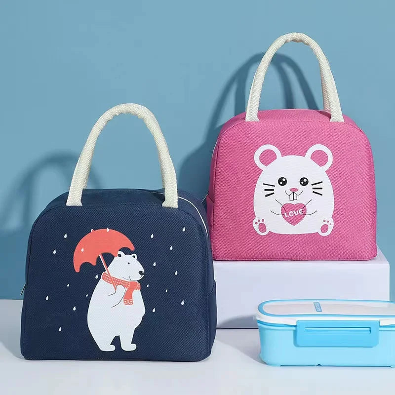 Cartoon Lunch Bags for Children Thermal Insulated