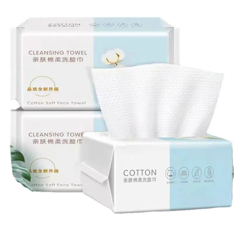 100 Pumps Thickened Disposable Face Towel 100Cotton Soft