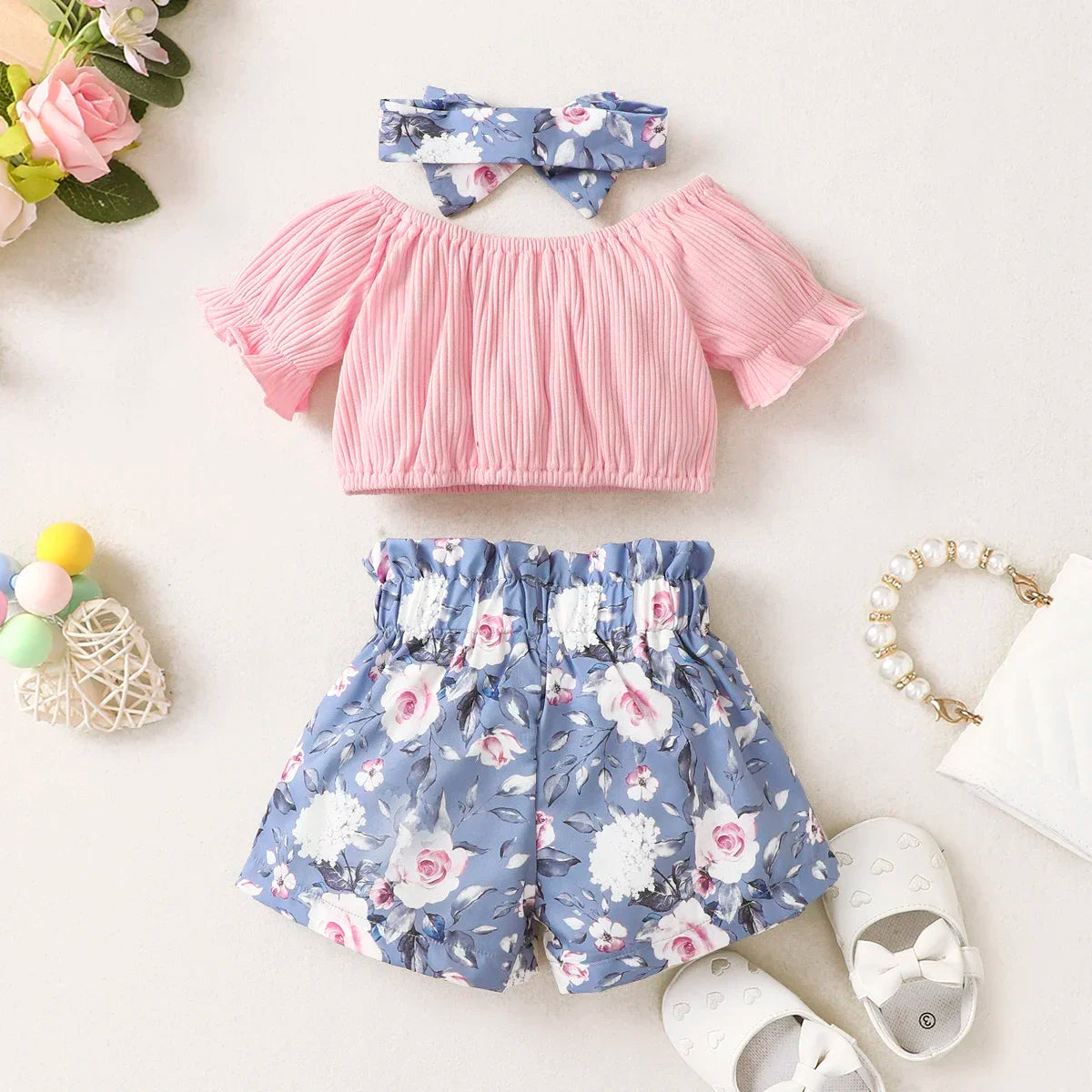 Summer Toddler Baby Girls Clothes 2Pcs Set