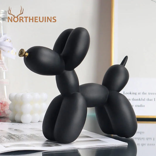 Nordic Balloon Dog Figurines for Interior Resin