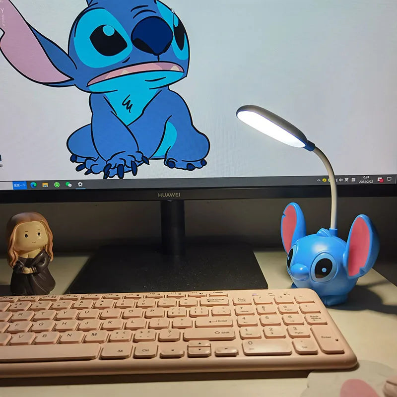 Led Lilo & Stitch Desk Lamp With Pencil