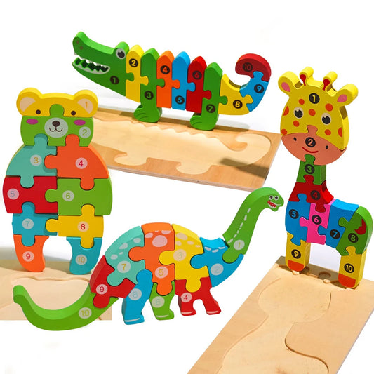 High Quality 3D Wooden Puzzles Educational