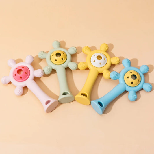 1PC Silicone Baby Teether  Anti-eating Baby Toys Soft Nursing