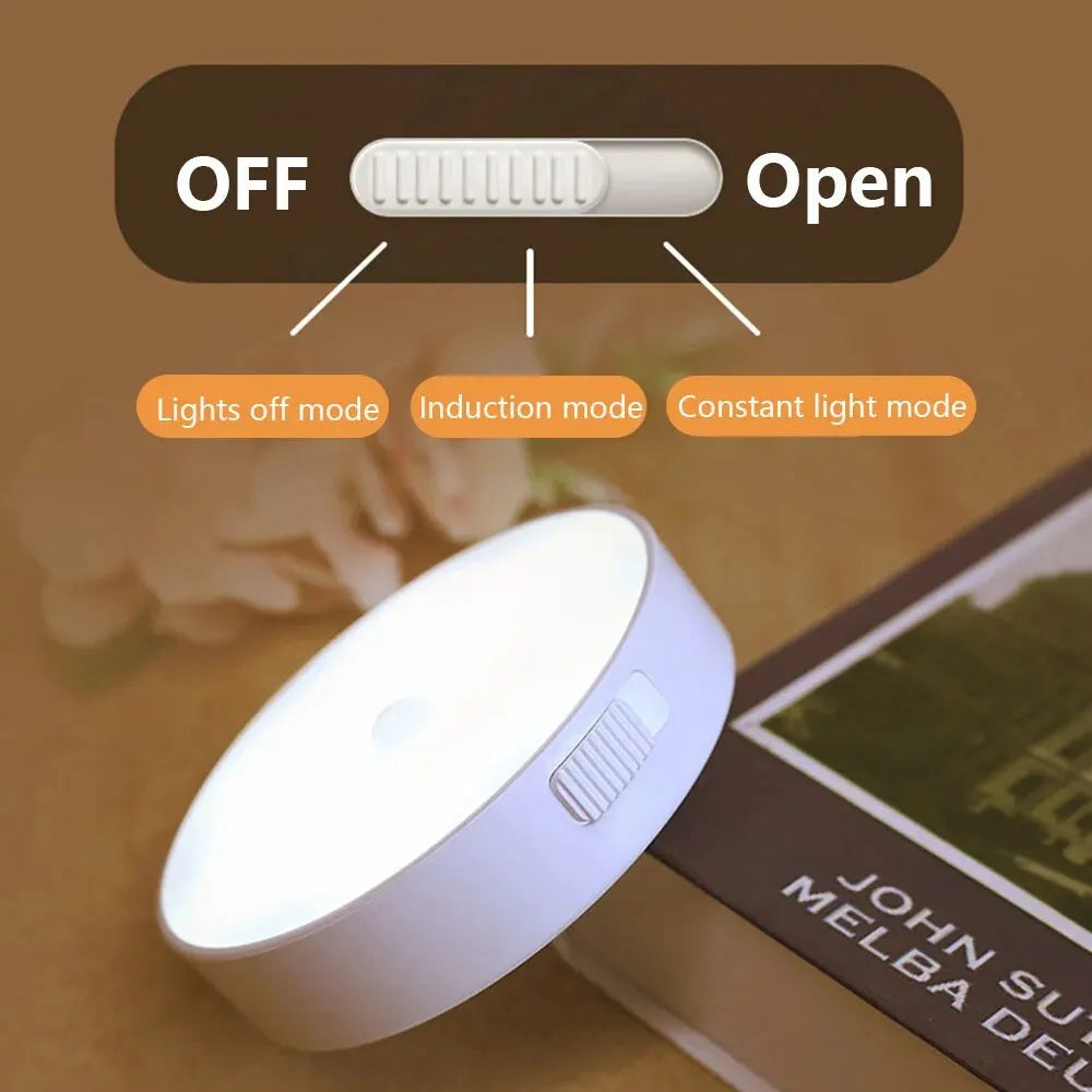 Light Portable LED Night USB Charging Induction Emergency