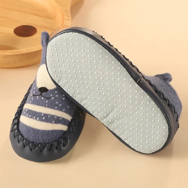 2024 New Born Baby Socks with Rubber Soles